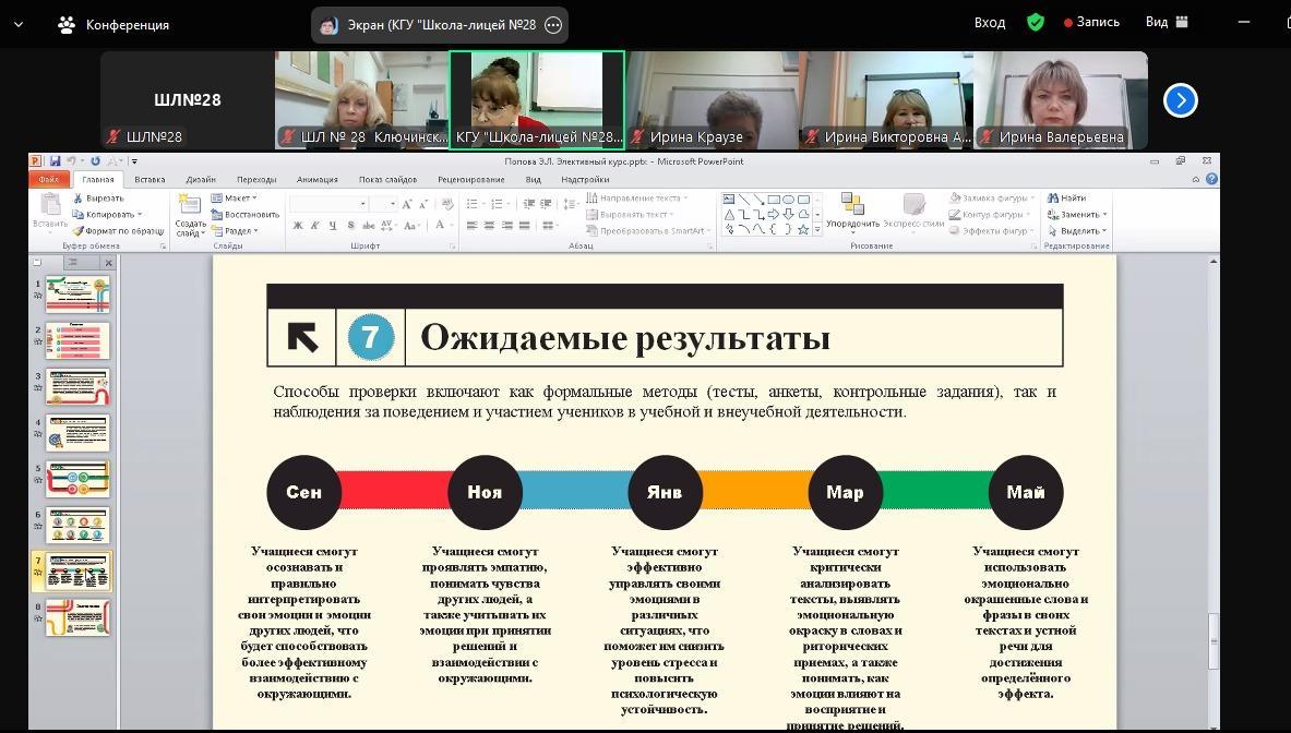«М.Мәметова атындағы No28 мектеп-лицейі» КММ мұғалімдерінің авторлық бағдарламалары негізінде хабар тарату тәжірибесіне арналған республикалық онлайн конференциясы