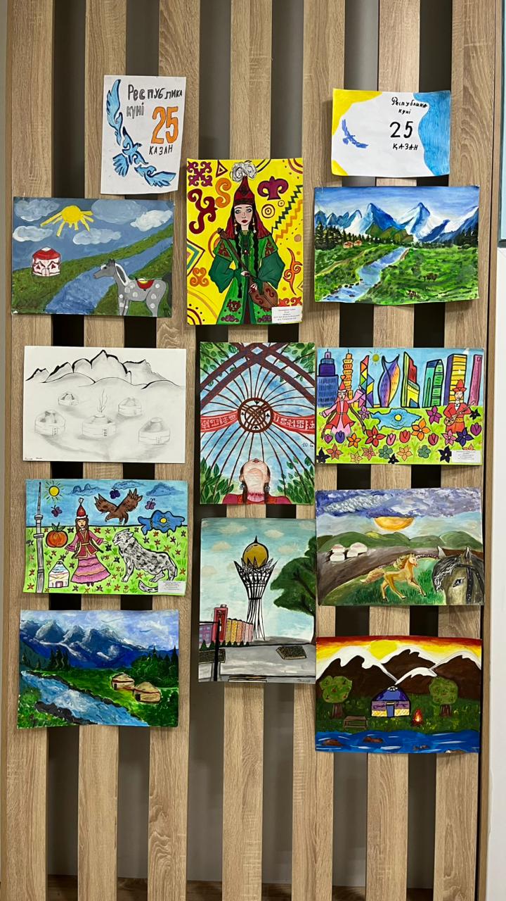 Республика күніне арналған безендіру / Украшение ко Дню Республики