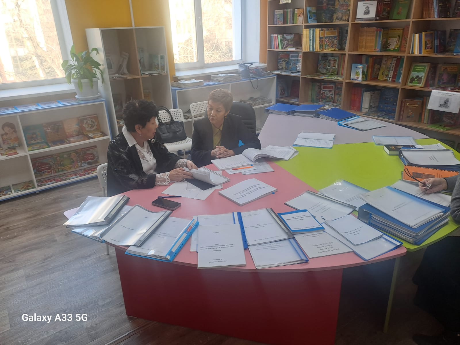 Проверка школьной библиотеки/ Кітапханаға жүргізілген тексеріс