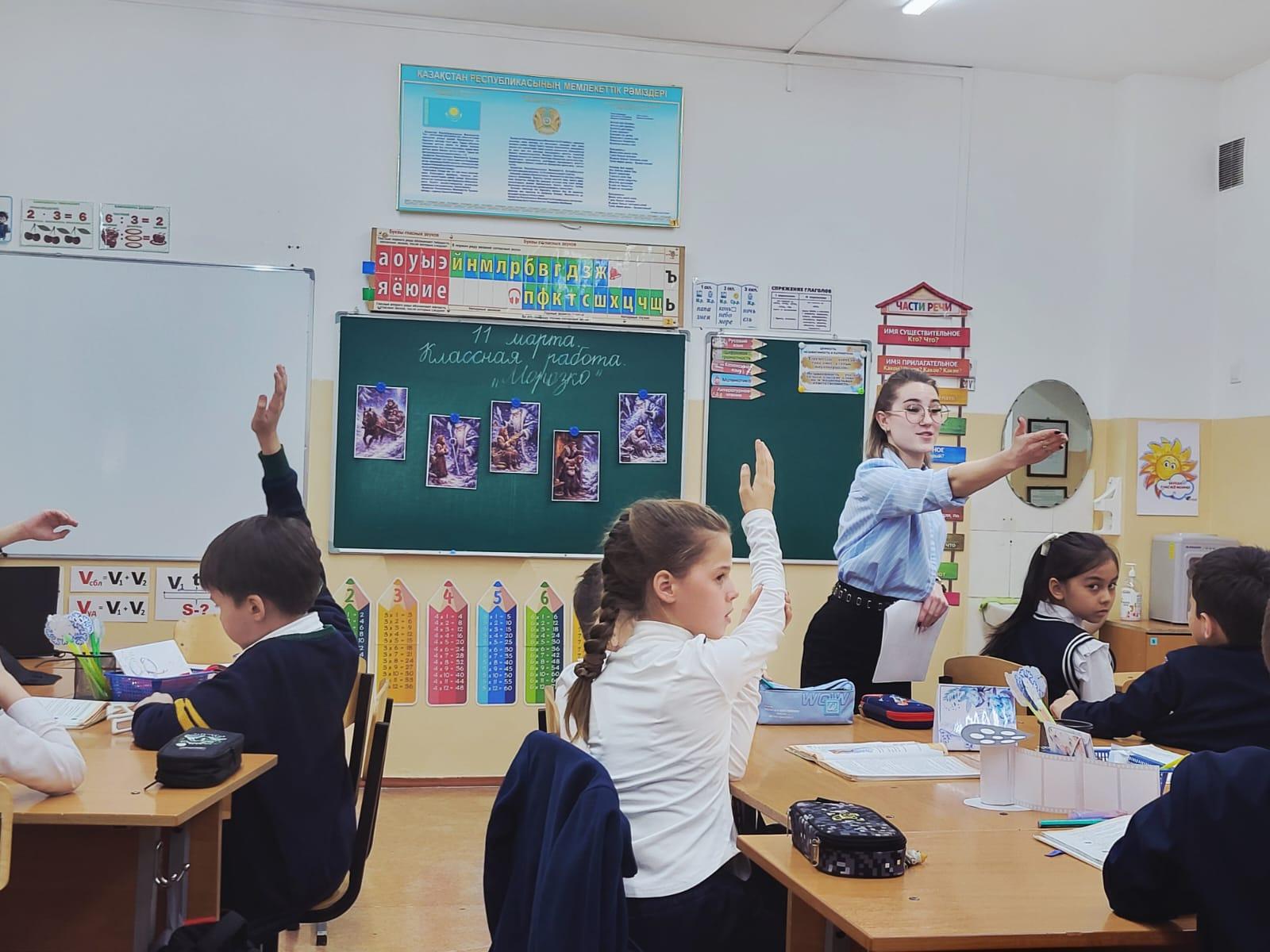 «Аяз ата» ертегісінің кейіпкерлерін салыстыру тақырыбындағы ашық сабақ