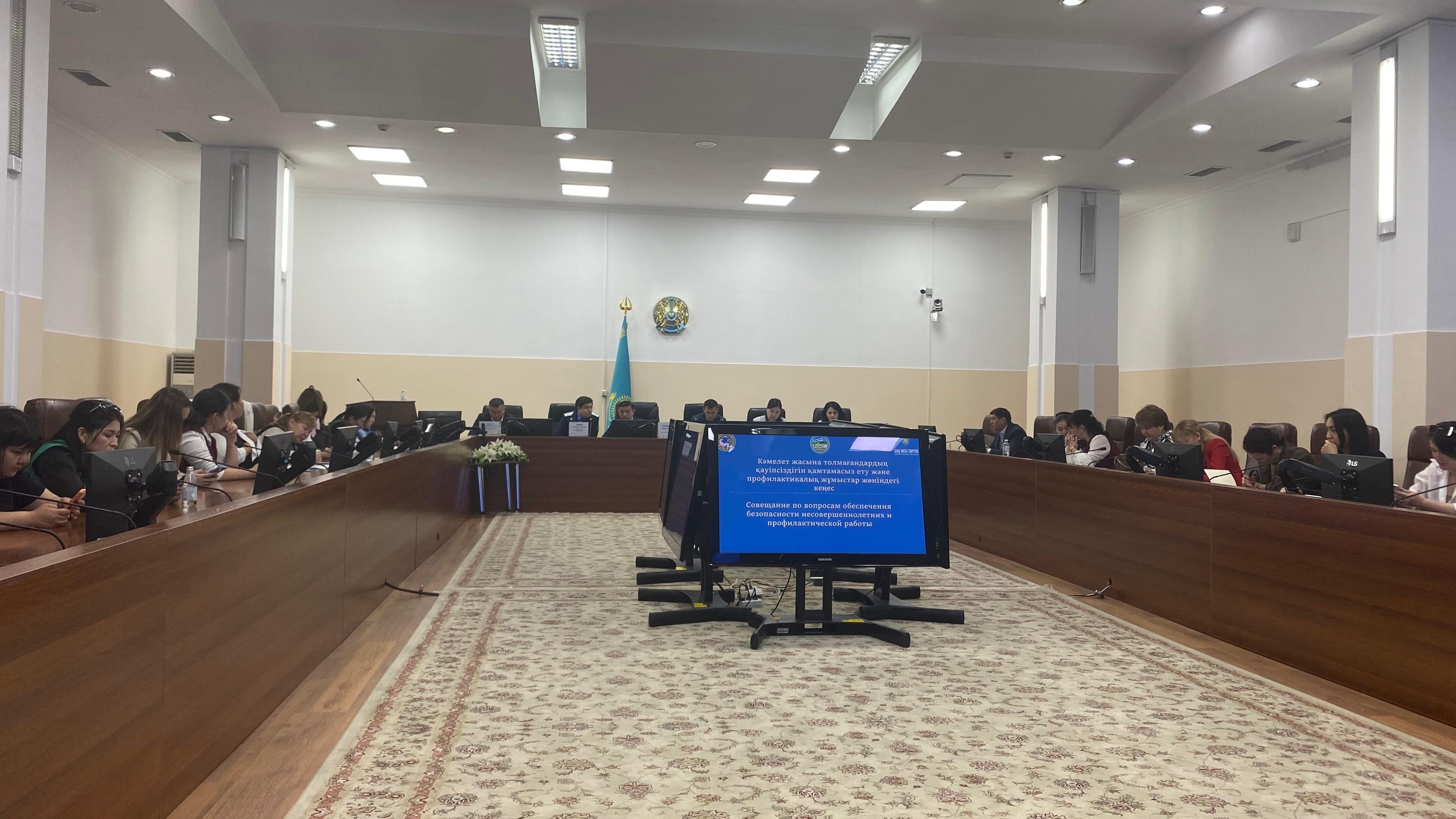 Әкімнің орынбасары төрағалық еткен мәжіліс/Совещание под председательством заместителя акима